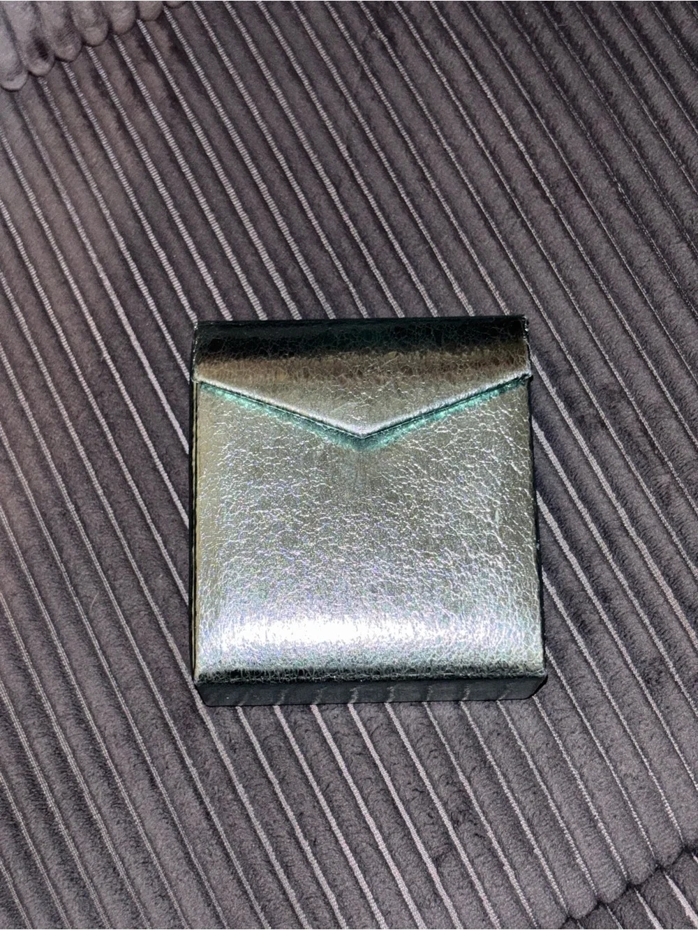 Nordstrom Iridescent Teal Jewelry Pouch